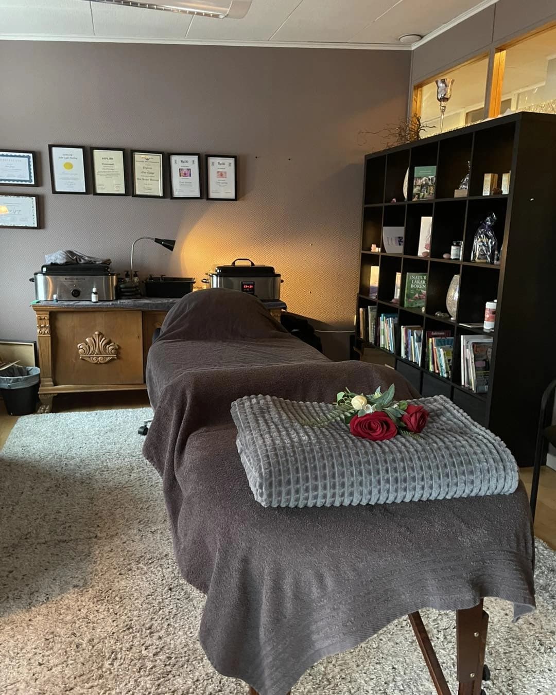 Behandlingsrummet på Healing Soul Sister i Fritsla